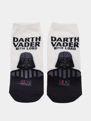 Носки короткие с принтом мужские с надписями "StarWars" унисекс носочки хлопковые