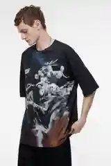 Черный футболка befree мужская