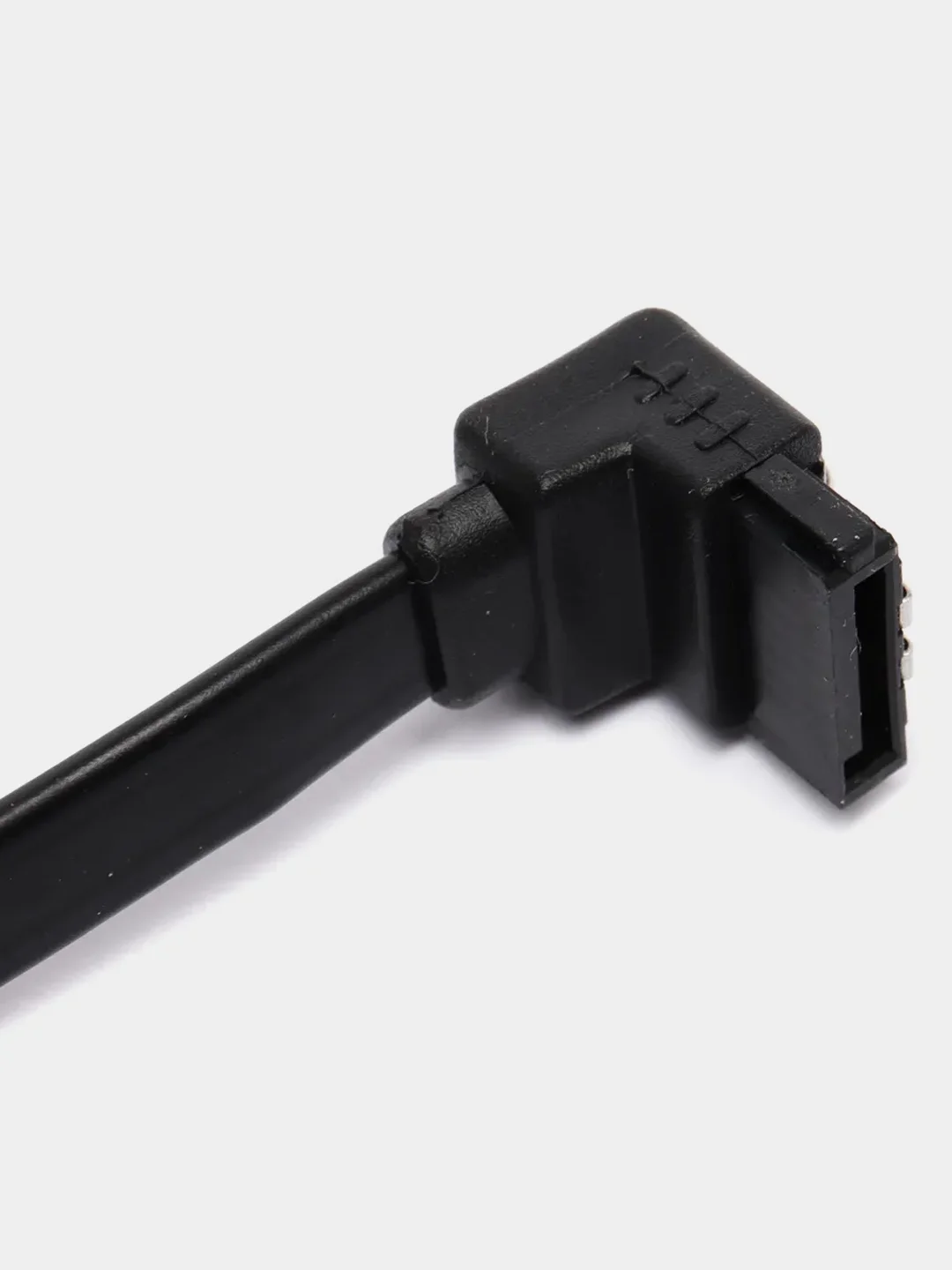 Голубой кабель SATA - SATA угловой для подключения HDD, SSD