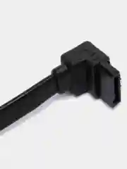 Голубой кабель SATA - SATA угловой для подключения HDD, SSD