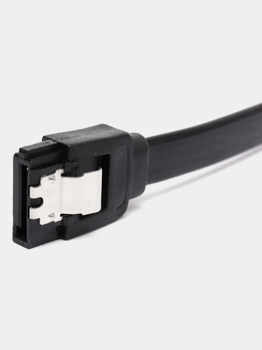 Голубой кабель SATA - SATA угловой для подключения HDD, SSD