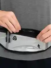 Белый сумка унисекс на пояс, для спорта