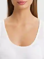 Белый топ женский базовый, со съемными чашечками