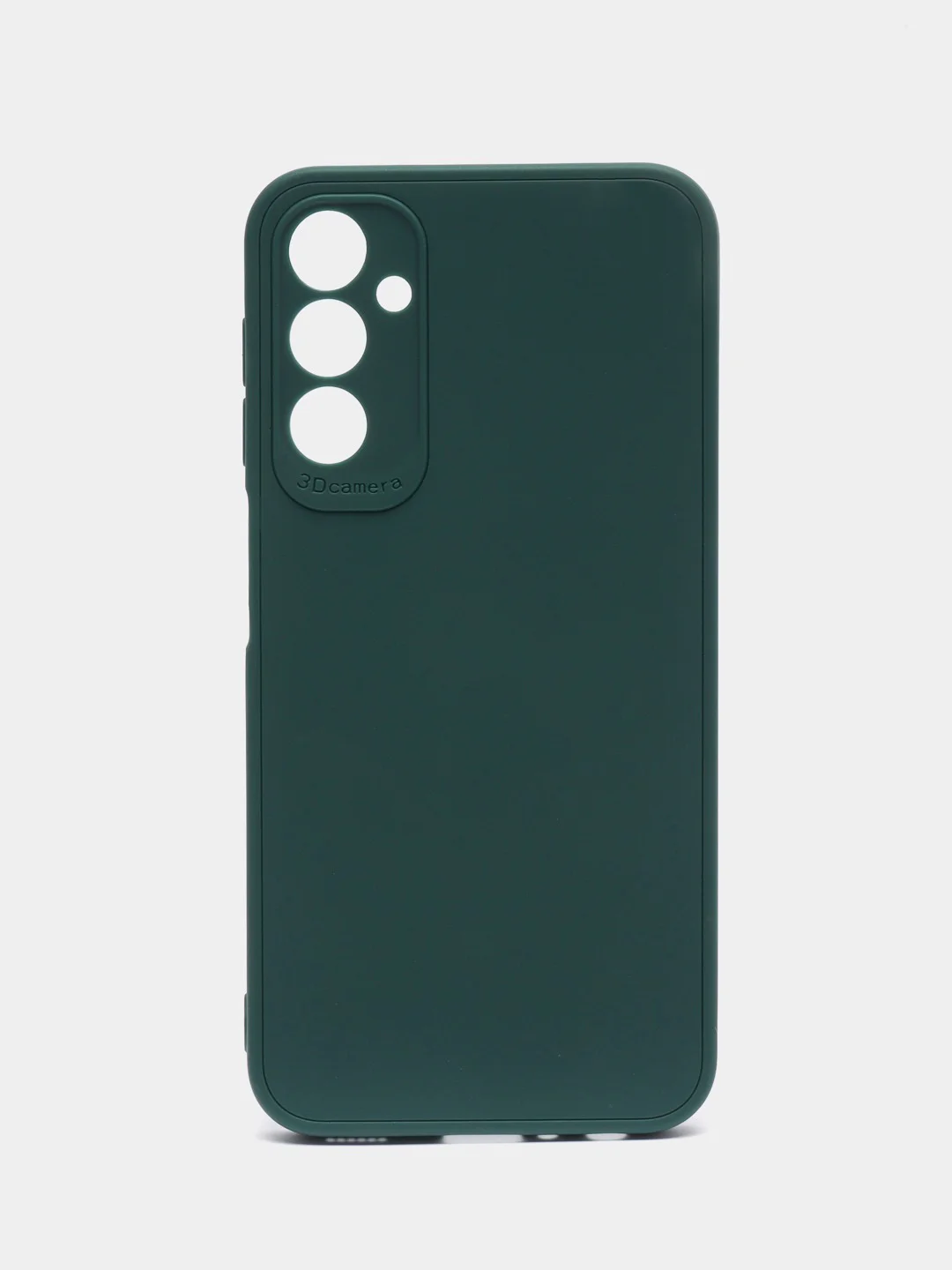 Тёмно-зелёный чехол для Samsung Galaxy A24 (Самсунг Галакси А24), силиконовый, матовый