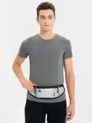 Белый сумка унисекс на пояс, для спорта