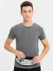 Белый сумка унисекс на пояс, для спорта