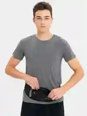 Черный сумка унисекс на пояс, для спорта