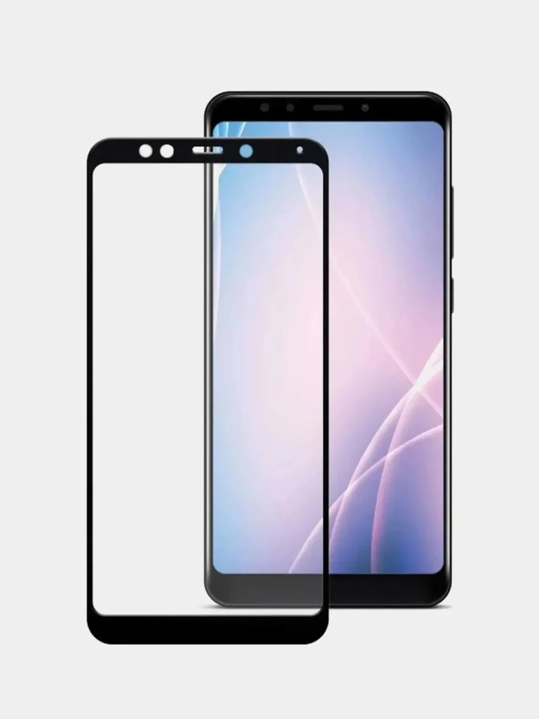 Черный защитное стекло Xiaomi Redmi 5 Plus / Redmi 5+ / Сяоми Редми 5 Плюс / Редми 5+