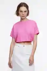 Розовый футболка befree женская