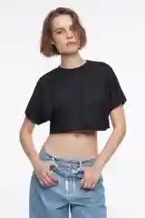 Черный футболка befree женская