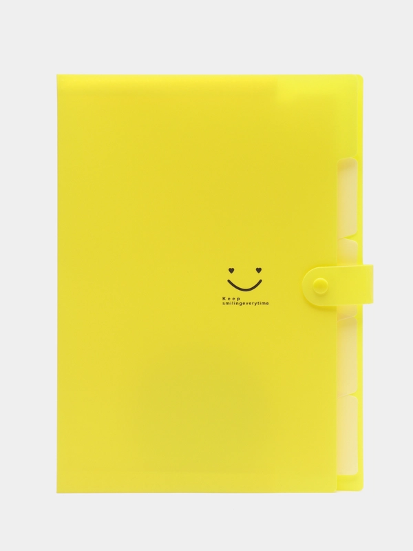 Папка А4 Smile everytime, на 5 отделений, для удобного хранения документов