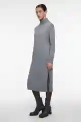 Серый меланж платье befree женское