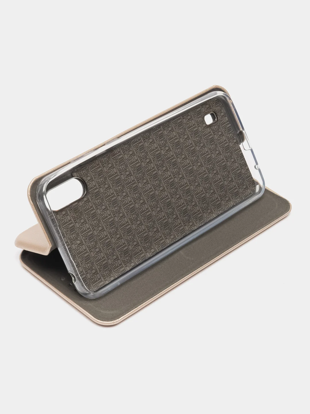 Золотой чехол книжка для ZTE Blade A5 2020 (ЗТЕ Блэйд A5 2020)