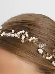 Черный свадебное украшение для волос