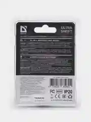 Серый универсальный картридер Defender Ultra Swift USB 2.0, 4 слота