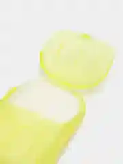 Желтый бумажное мыло / Мыло дорожное одноразовое листовое для мытья рук / Мыло в футляре