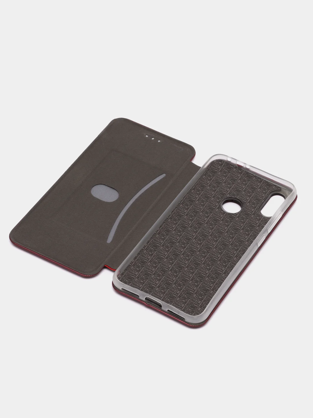Бордовый чехол-книжка для Poco M3 Pro