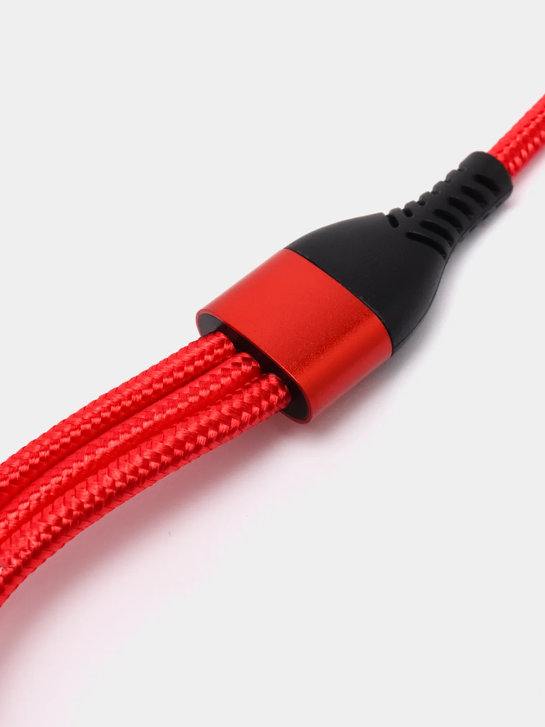 Красный кабель для зарядки 3 в 1, Lightning, TYPE-C, MICRO USB, 120 см