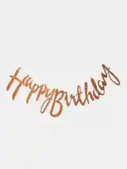 Розовый гирлянда, растяжка на Happy Birthday, день рождения, праздник
