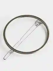 Серебряный металлическая заколка для волос
