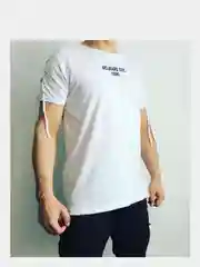 Белый мужская свободная футболка