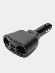 Разветвитель прикуривателя для автомобиля, на 2 гнезда, 2 USB разъема, 3.1 А