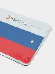Алый госномер металлический Триколор