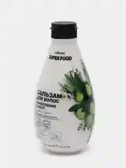 Бальзам для волос Cafe Mimi "Super Food", Укрепление и рост Олива & Тимьян, 370 мл