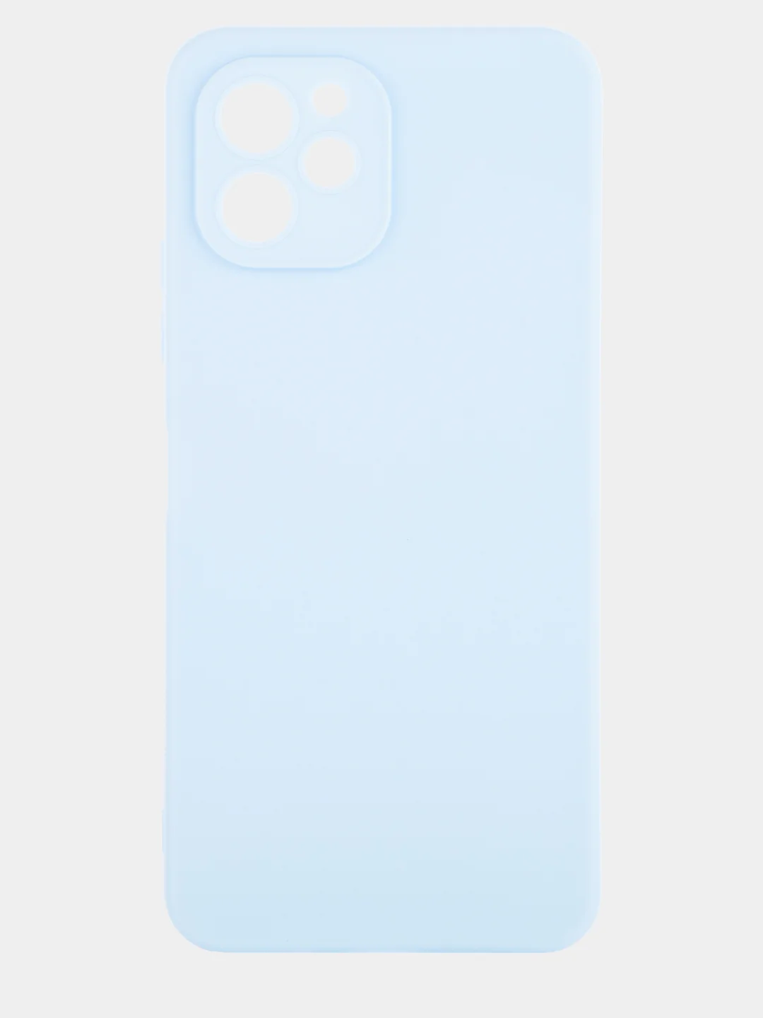 Светло-синий чехол BROSCORP для Huawei Nova Y61, матовый, силиконовый