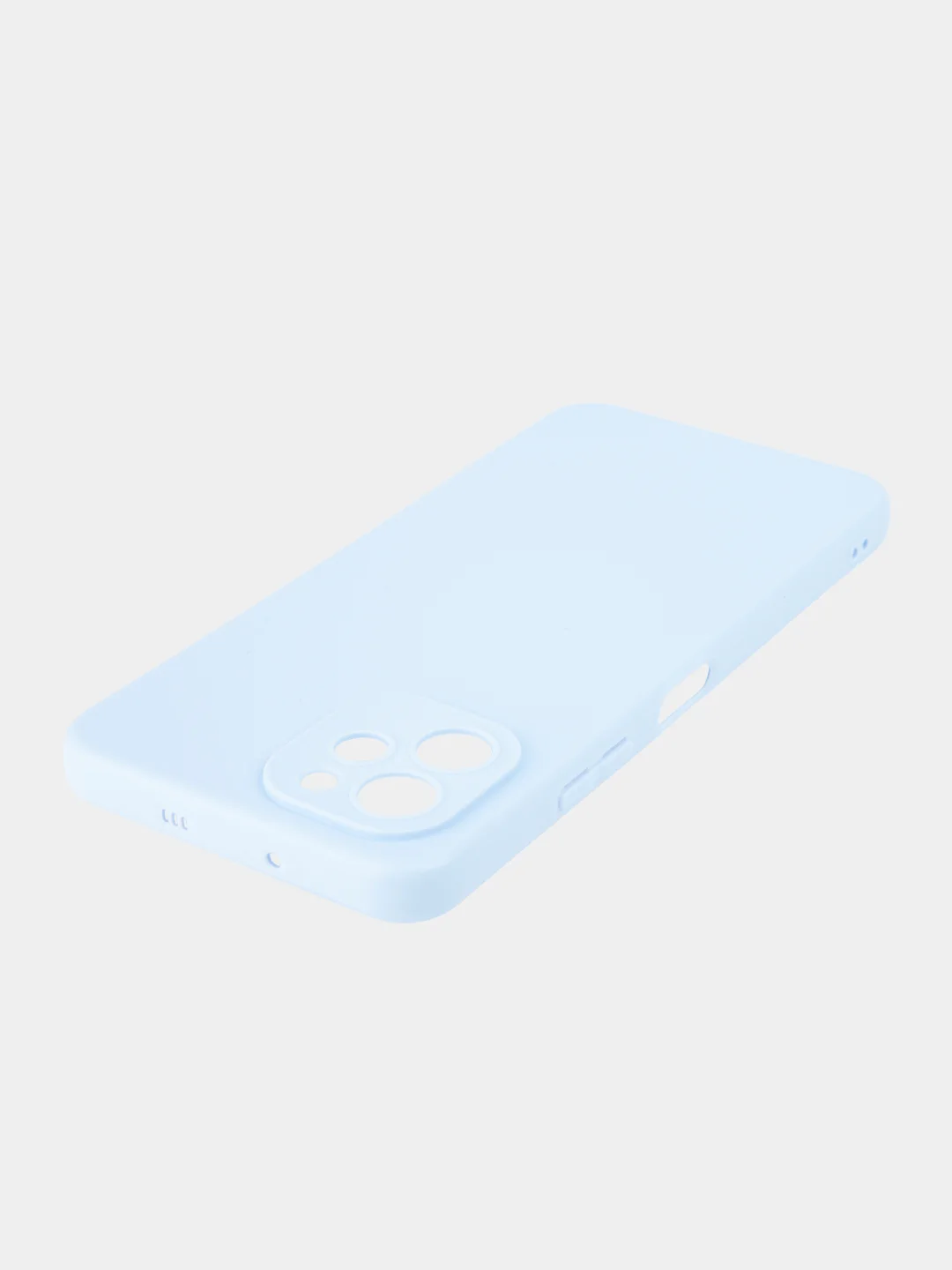 Светло-синий чехол BROSCORP для Huawei Nova Y61, матовый, силиконовый