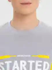 Серый металлик футболка мужская с принтом