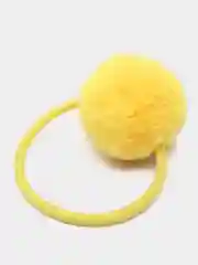 Желтый детские резинки для волос Balls, с шариками, красивые резинки для девочек, 2 штуки