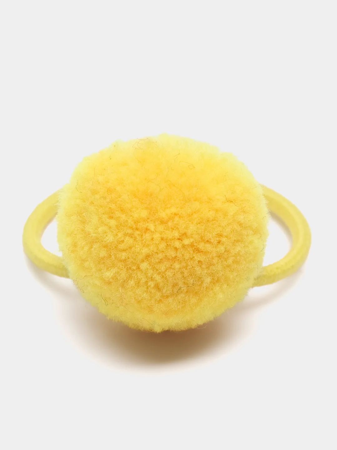Желтый детские резинки для волос Balls, с шариками, красивые резинки для девочек, 2 штуки