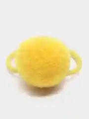 Желтый детские резинки для волос Balls, с шариками, красивые резинки для девочек, 2 штуки