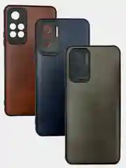 Чехол для Xiaomi 11 Lite,11 T Pro,12,13,9 A,9 C,Redmi 10, Note 10 S кожаная вставка