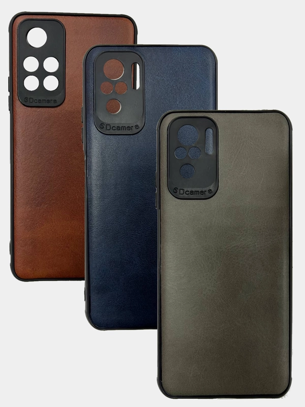Чехол для Xiaomi 11 Lite,11 T Pro,12,13,9 A,9 C,Redmi 10, Note 10 S кожаная вставка