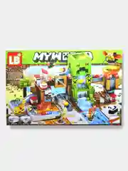 Конструктор My World по мотивам игры Minecraft (Майнкрафт), со светящимися деталями, совместим с Лего