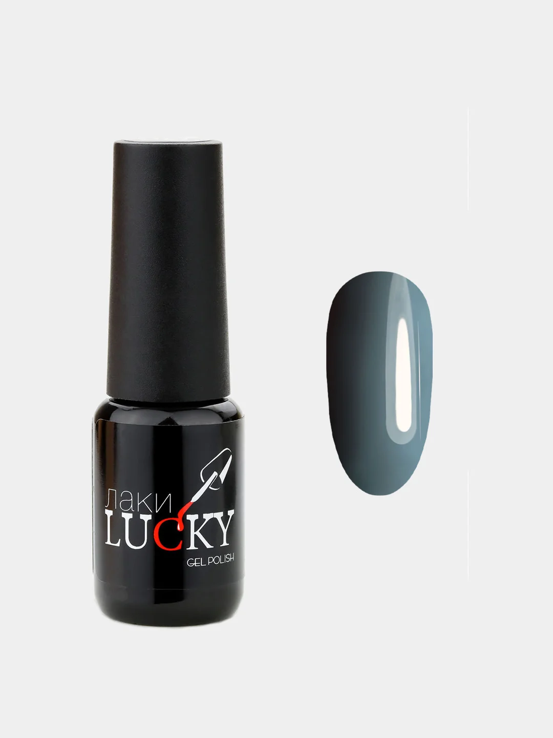 Гель лак, гель-лак для ногтей LuckyLak Fashion №091, 8g серый, зеленый подтон для маникюра