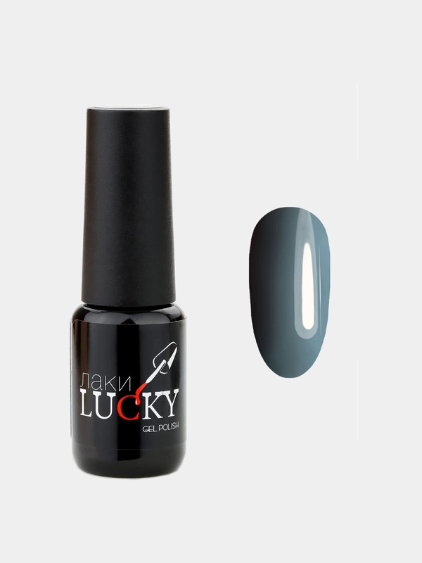 Гель лак, гель-лак для ногтей LuckyLak Fashion №091, 8g серый, зеленый подтон для маникюра