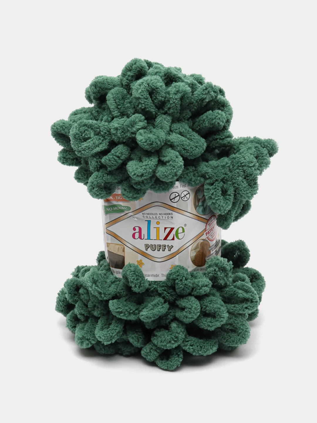 Зеленый пряжа Турция "Alize PUFFY"