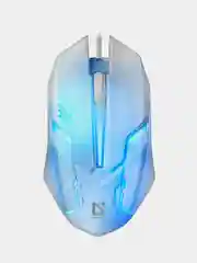 Белый игровая мышь Defender Cyber MB-560L  7 цветов, 3 кнопки, 1200 dpi