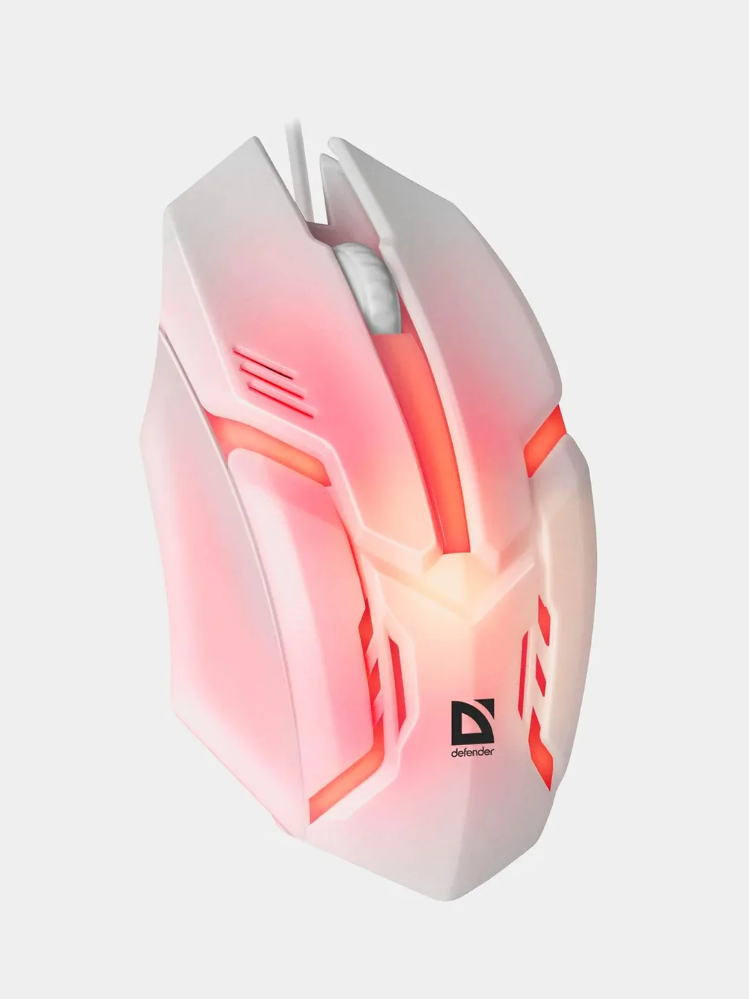 Белый игровая мышь Defender Cyber MB-560L 7 цветов, 3 кнопки, 1200 dpi