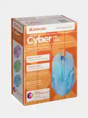 Белый игровая мышь Defender Cyber MB-560L  7 цветов, 3 кнопки, 1200 dpi