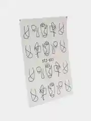 Желтый наклейки для маникюра/дизайн ногтей/наклейки для ногтей/слайдеры для ногтей