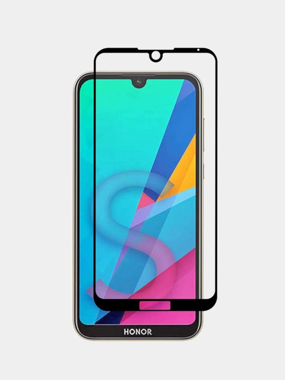 Черный huawei Honor 8S / 8S Prime, Y5 2019, Хуавей Хонор 8С, 8С Прайм, У5 2019 Защитное стекло 9D