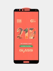 Защитное стекло для Huawei Honor 7X (Хонор 7х), c черной рамкой