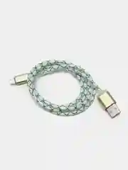 Зеленый светящийся провод микро usb