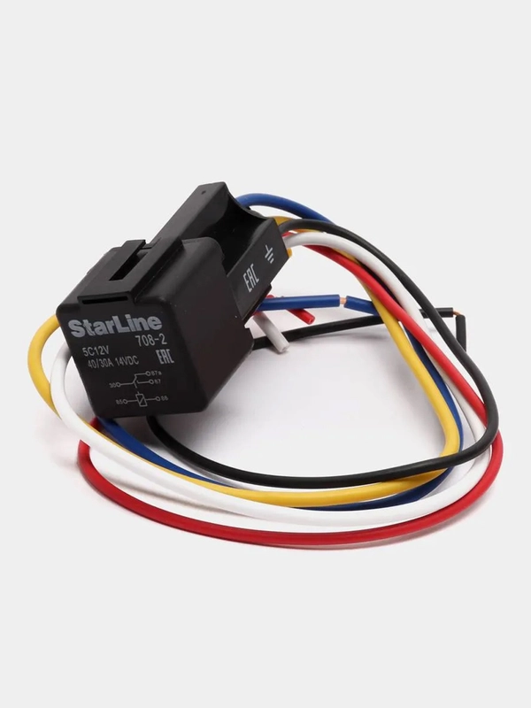 Реле автомобильное 5 контактное 12V 40/30A 14VDC, c колодкой