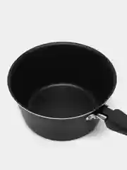 Серый ковш штампованный, с антипригарным покрытием, 18 см, 1,5 л