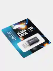 Черный usb память Perfeo C14, USB 3.0, 8 / 16 / 32 / 64 GB, металл, юсб флешка